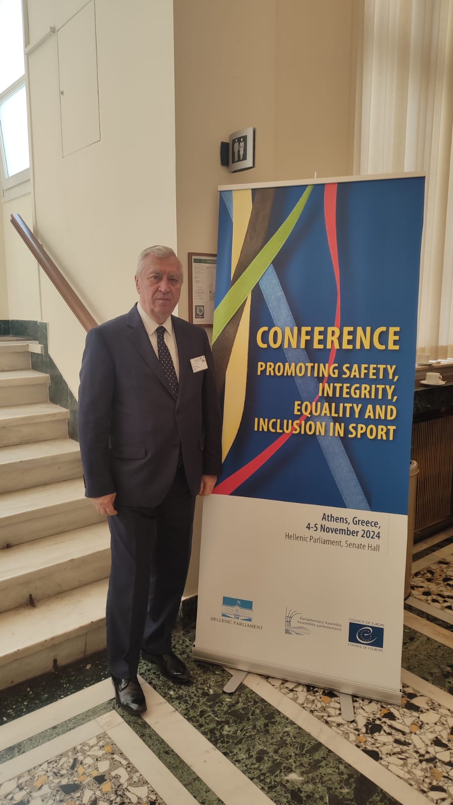 Participarea senatorului Ion Prioteasa la Conferința parlamentară privind promovarea siguranței, integrității, egalității și incluziunii în sport