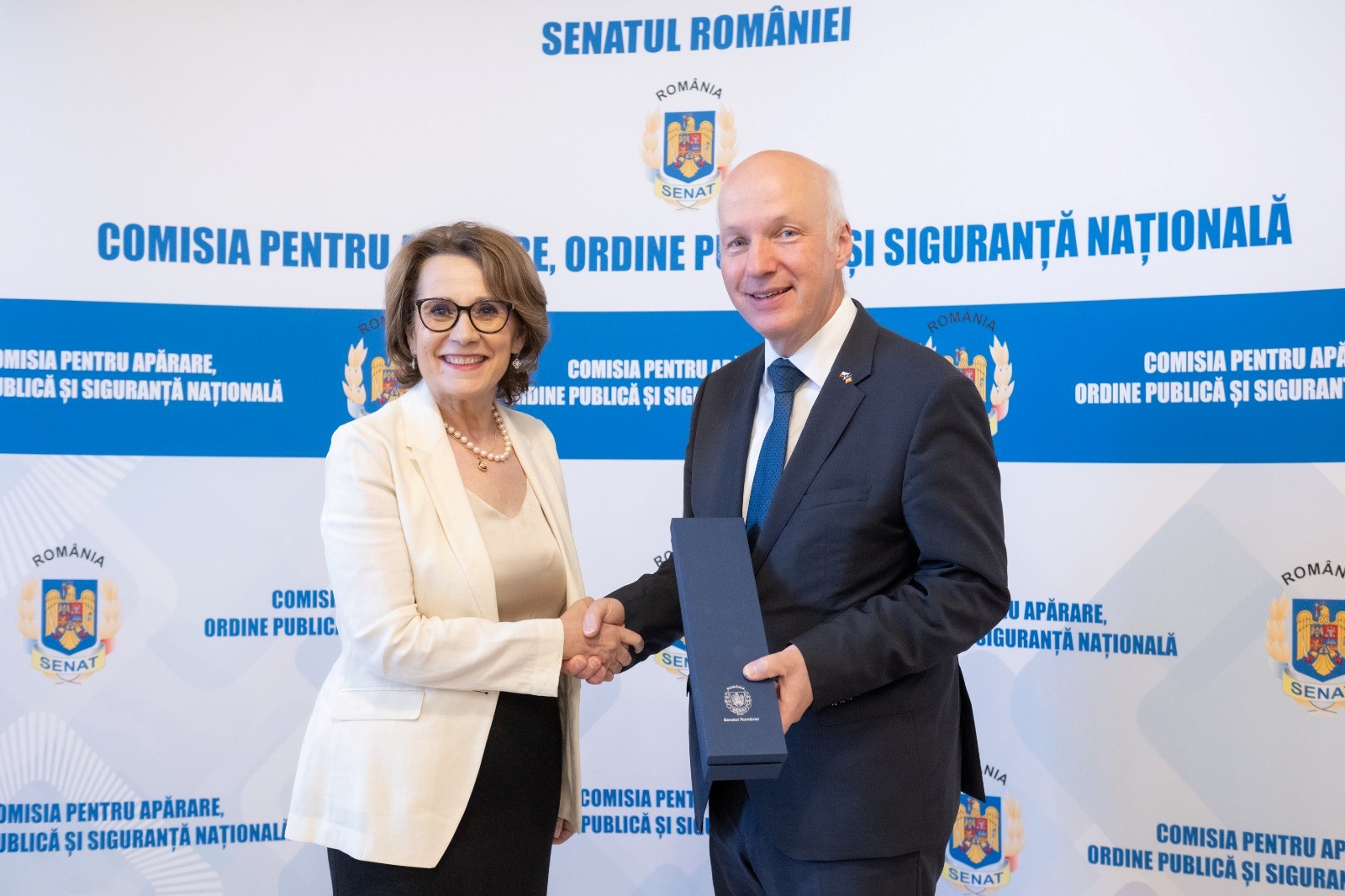 Întrevederea Comisiei pentru apărare, ordine publică și siguranță națională a Senatului României,  condusă de senatoarea Nicoleta Pauliuc, cu o delegație a Comisiei pentru politică externă, apărare și securitate a Senatului Republicii Cehe